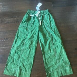 entro Bright Green Drawstring Joggers